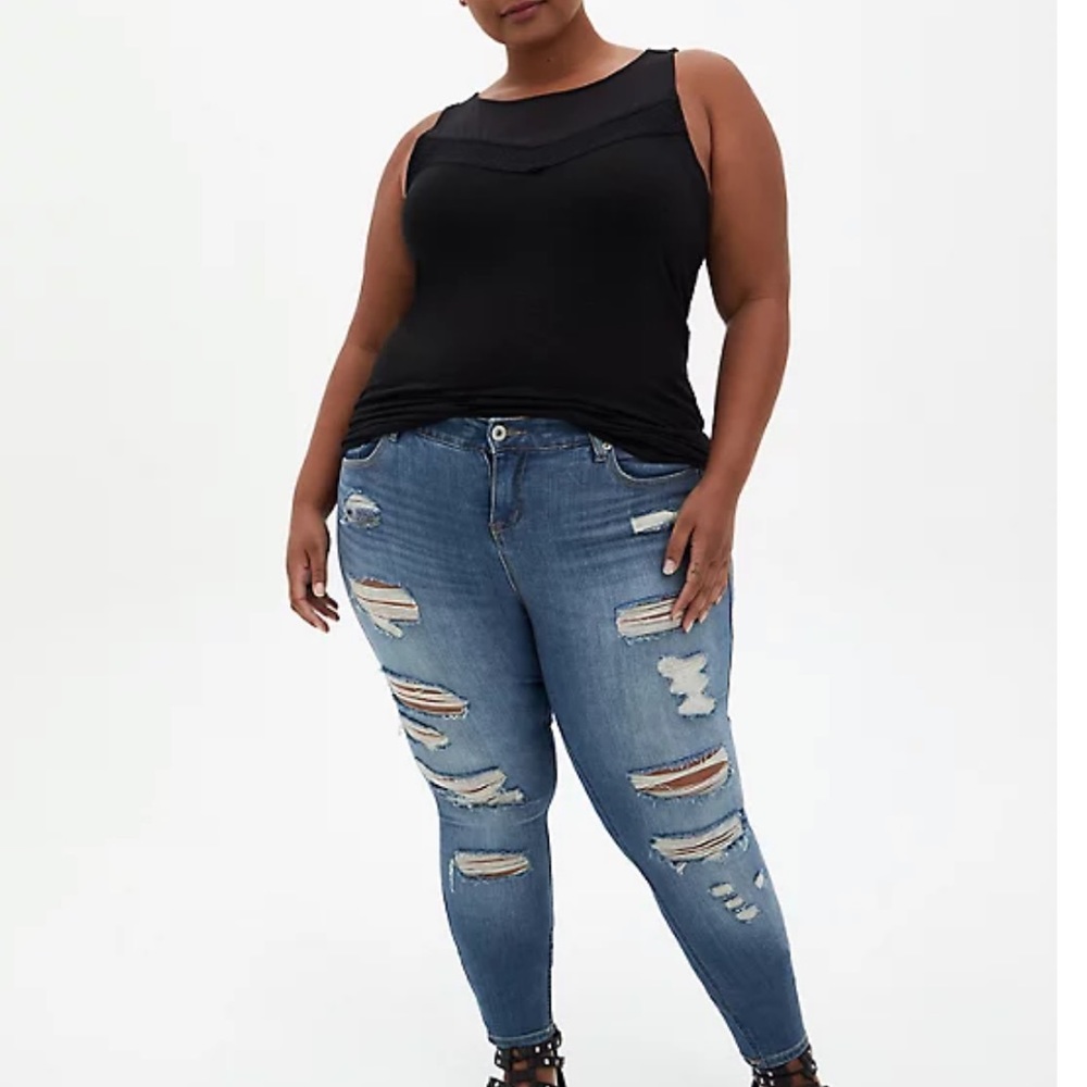 Mesh Yoke Tank Super Soft Black